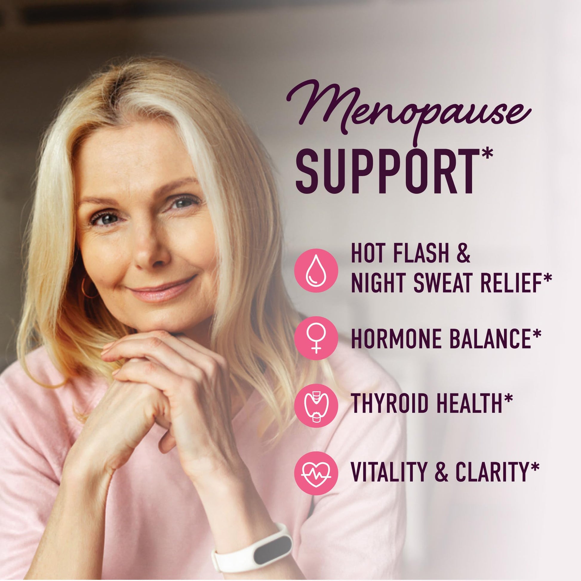 Menopause Support Gummies | Hormone Balance Relief for Hot Flashes, Night Sweats, Mood Swings, & Bloating | with Phytoestrogen Soy, Vitamin D3, PABA, Biotin | Vegetarian, Gluten-Free | 60 Count SMNutritionBuy Supplements Australia