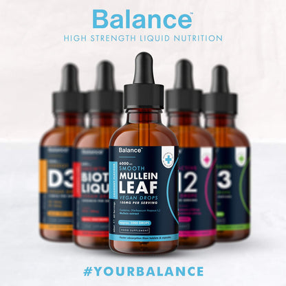 Balance Mullein Leaf Liquid Drops - 60ml for 2 Month Supply - High Strength - Vegan BalanceBuy Supplements Australia