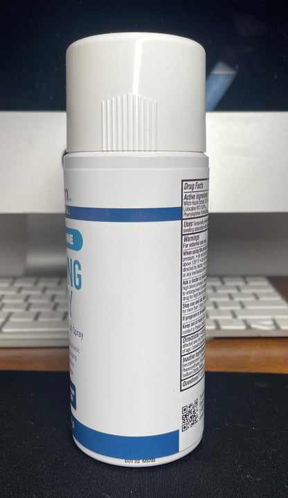 Myderm Medical Numbing Spray - 4.5oz - Maximum Strength 5% Lidocaine with Phenylephrine HCl and Witch Hazel - Fast-Acting Reliever with A Touch-Free Application - First Aid Supplies - Made in USA MydermBuy Supplements Australia