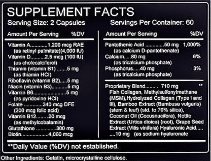 TheraSuva Complete Multi Collagen Complex – Types I, II, III, V & X + Biotin & Vitamin C – Hair, Skin, Nails & Joint Support, 2 Month Supply, 120 Softgels TheraSuva buy supplements Au