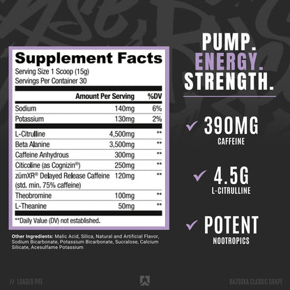 RYSE Up Supplements Loaded Pre Workout Powder Supplement for Men & Women RYSE Up SupplementsBuy Supplements Australia