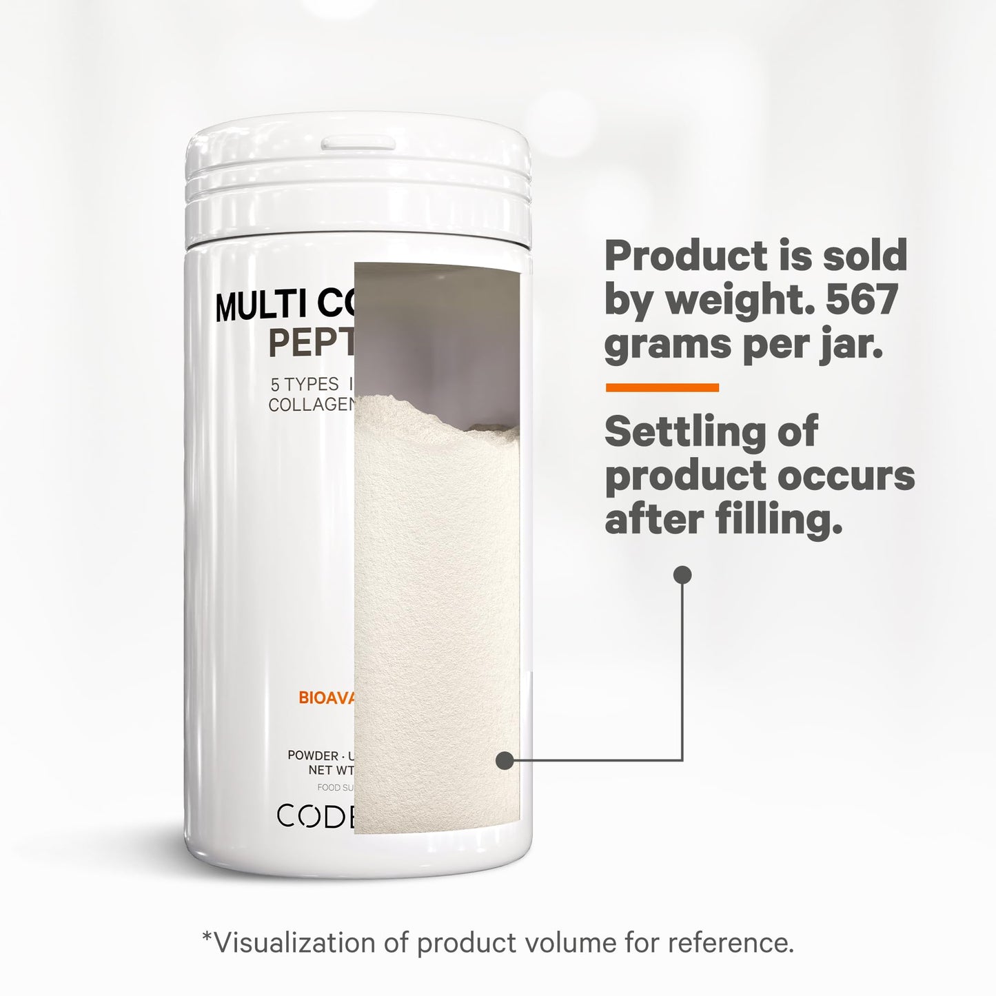 Codeage Multi Collagen Protein Powder Peptides, 2-Month Supply, Hydrolyzed, Type I, II, III, V, X Grass Fed CodeageBuy Supplements Australia