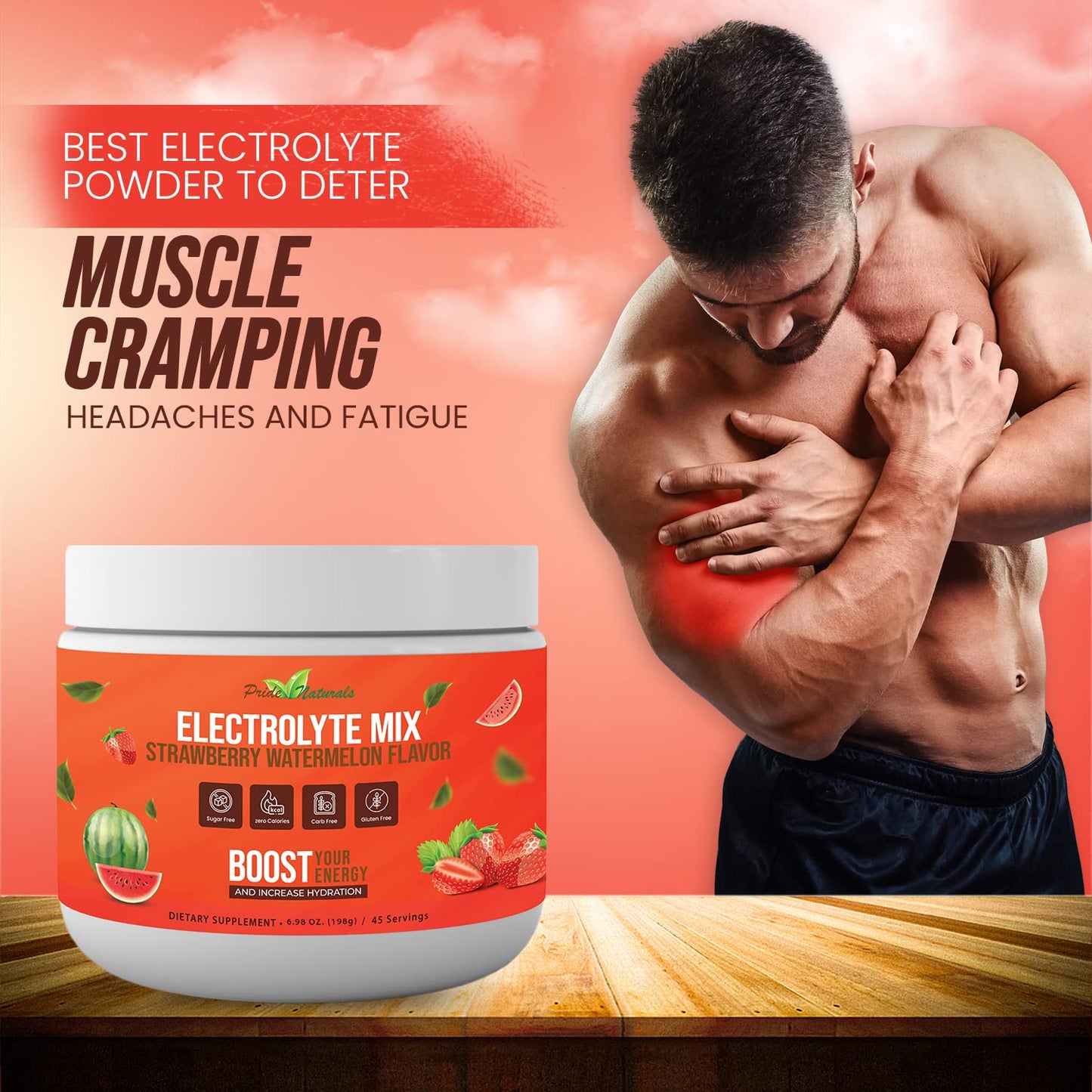 Electrolyte Powder - Refreshing Workout Recovery Electrolytes, Sugar Free, Gluten Free Pride Naturals, IncBuy Supplements Australia