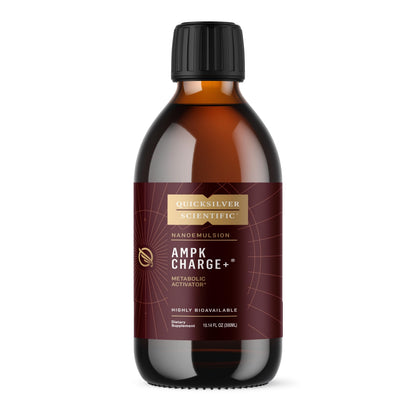 Quicksilver Scientific AMPK Charge+ - Support The Benefits of Intermittent Fasting, Carb Restrictive + Keto Protocols - Promotes Energy Production, Fat Breakdown + Healthy Aging (10.14oz / 300ml) Quicksilver ScientificBuy Supplements Australia