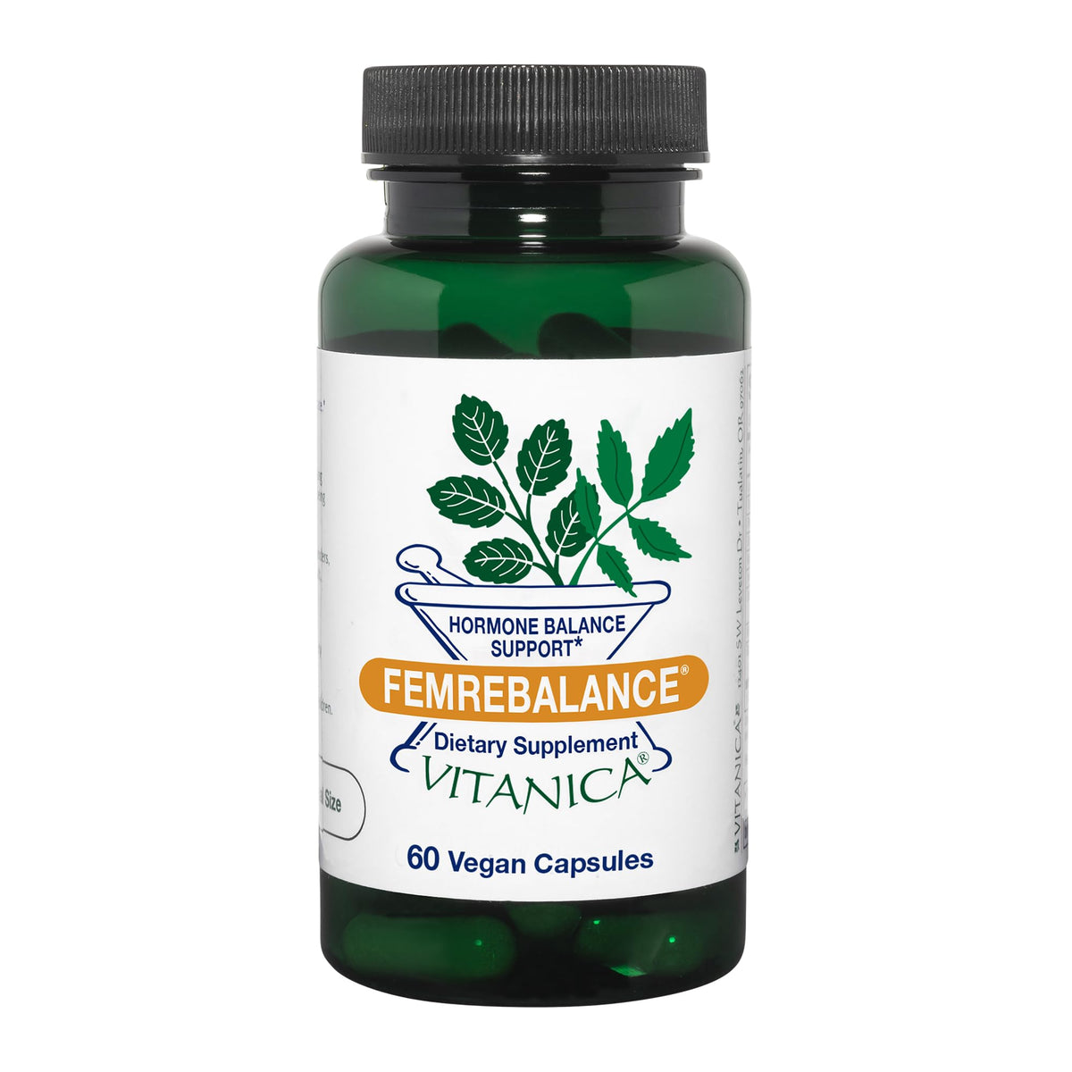 Vitanica FemRebalance, Hormone Balance Support for Women, Vegan, 60 Capsules VitanicaBuy Supplements Australia