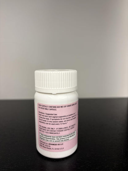 Puregen Labs Boric Acid 600 mg Vaginal Suppositories - 100% Pure | All Natural Without Dyes or Fillers | Made in USA - Supports Vaginal pH Balance and Odor Control (30 Count) P Puregen LabsBuy Supplements Australia