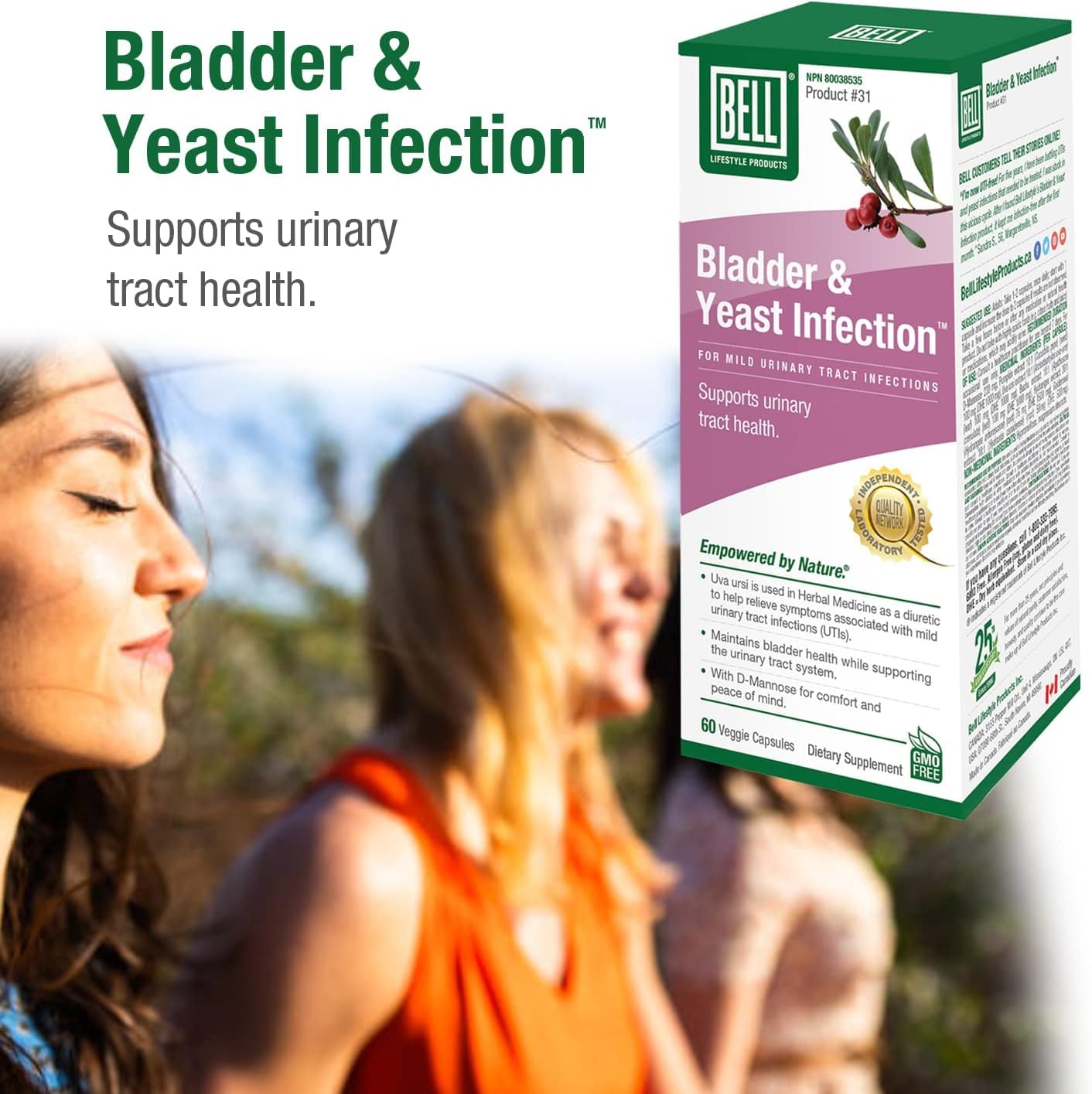 Bell Lifestyle Products Bladder Health and Yeast Balance - 60 Capsules BellBuy Supplements Australia