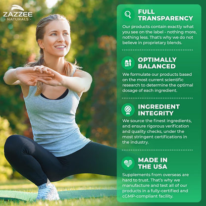 Zazzee D-Mannose, 1000 mg per Serving, 180 Vegan Capsules, 3 Month Supply, Potent & Fast-Acting, Certified Kosher, 100% Pure, All-Natural Urinary Tract Health Support