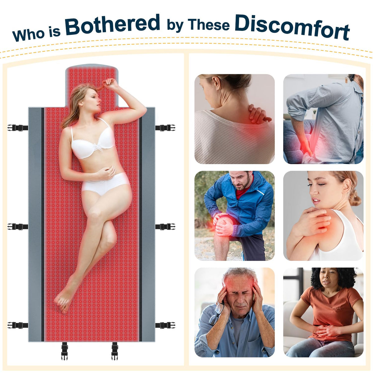 Red Light Therapy for Body - Full Body Red Light Therapy Mat, 71.0x33.33in, 2570Pcs KaoudtBuy Supplements Australia