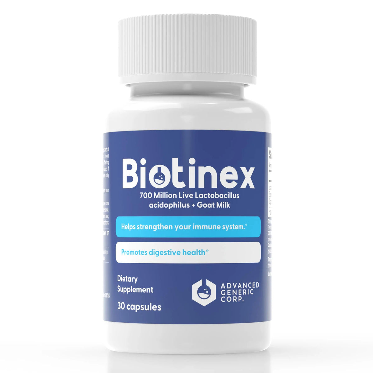 Lactobacillus Acidophilus Probiotic - 700 Million Live with Low-Fat Goat Milk per Capsules - Digestive & Gut Health - Supports Constipation, Diarrhea, Gas & Bloating - Probiotic for Women & Men Biotinex buy supplements Au