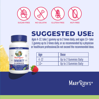 MaryRuth Organics Sugar Free Immunity Gummies | Powerful Blend | Elderberry Vitamin C & Zinc | Vitamin D3 & Echinacea | Immune Support Supplement | Gummies for Kids & Adults | Vegan | Non GMO | 90ct MARYRUTH'SBuy Supplements Australia