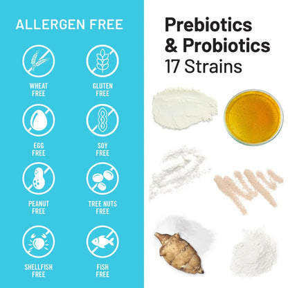 NatureWise Probiotics 70 Billion CFU - 17 Strains + Organic Prebiotics - Immune, Digestive & Gut Health Support for Women & Men - Vegetarian, Gluten-Free, Non-GMO - 60 Capsules[2-Month Supply] NatureWiseBuy Supplements Australia