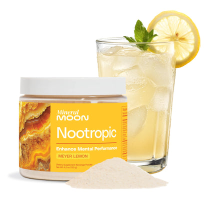 Mineral Moon Premium Cognitive Ignition Nootropic Powder - Brain Supplements For Memory & Focus - Sage Extract, B Vitamins,Cognizine Citicoline& nooLVL - Supports Mental Clarity - No Caffeine or Sugar Mineral MoonBuy Supplements Australia