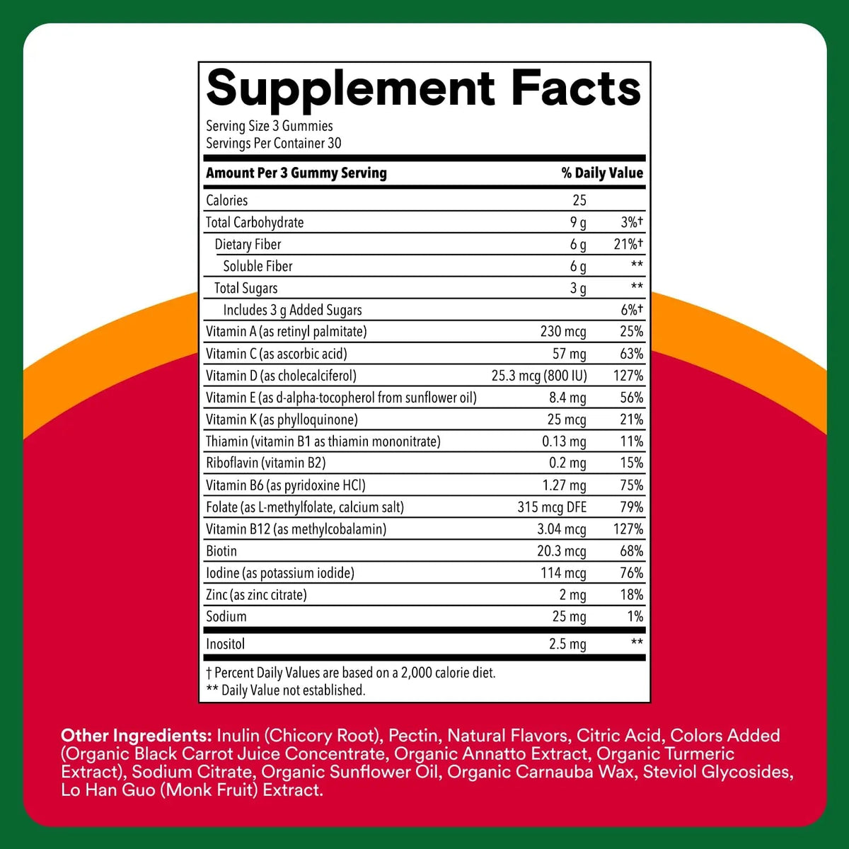 SmartyPants Fiber Supplement & Multivitamin for Men & Women - Improved Formula: Prebiotic Fiber Gummies with Omega 3 (DHA/EPA), Vitamin D3, C, Vitamin B12, B6, A, K & Zinc, 90 Count (30 Day Supply) SmartyPantsBuy Supplements Australia