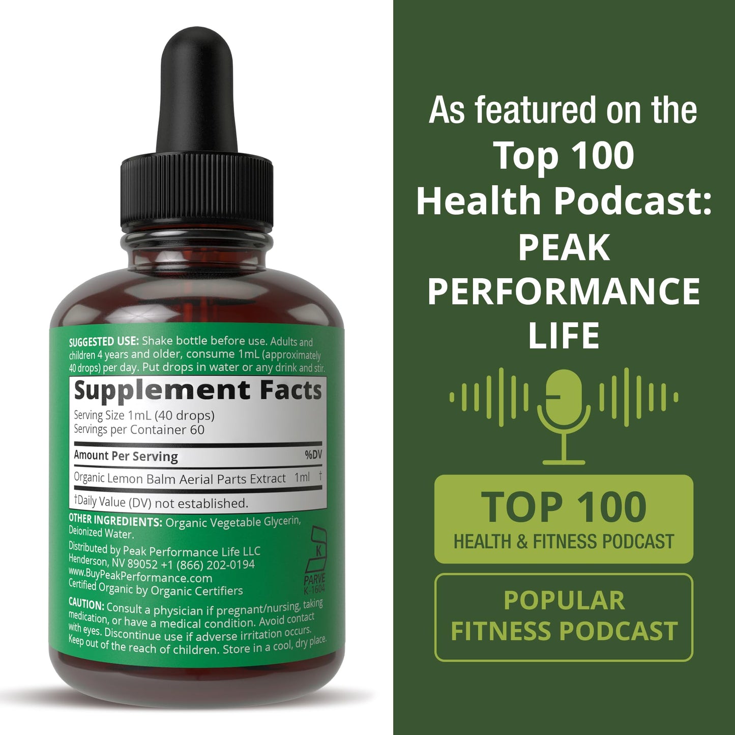 USDA Organic Lemon Balm Tincture. Liquid Organic Lemon Balm Oil Drops Supplement for Relaxation, Calm, Digestion. Vegan Leaf Extract. Zero Sugar, Gluten Free Supplements for Women and Men Peak PerformanceBuy Supplements Australia