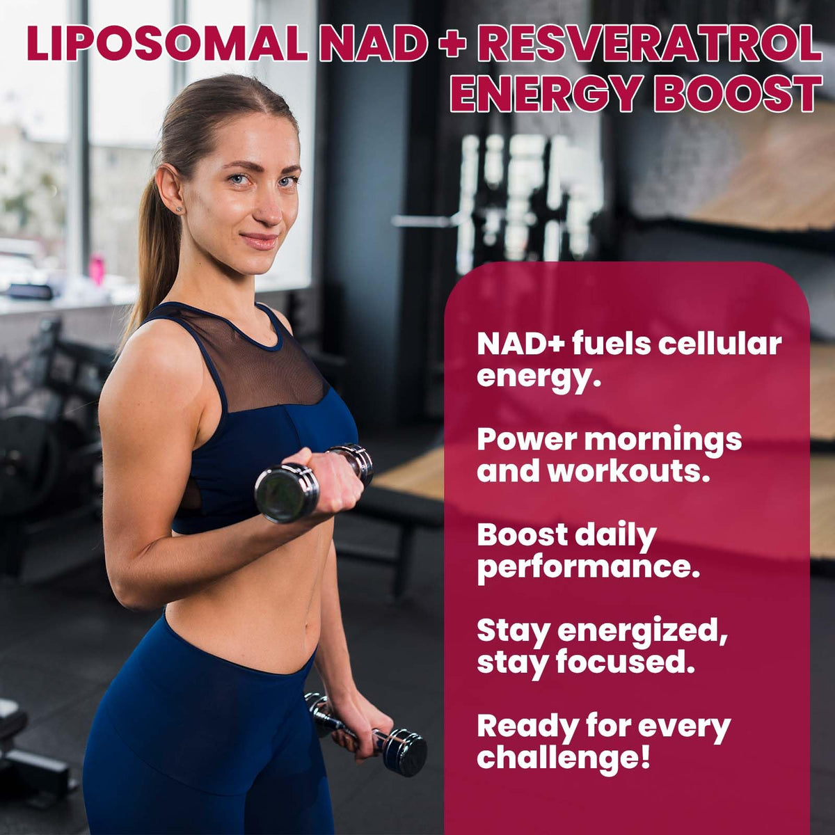 Liposomal NAD Supplement - 1200mg NAD+ Liquid Drops for Women & Men with Resveratrol, Black Pepper Extract - Support Anti-Aging, Brain & Cellular Mitochondrial Health - 2 Fl Oz, Strawberry Flavor HovikaBuy Supplements Australia