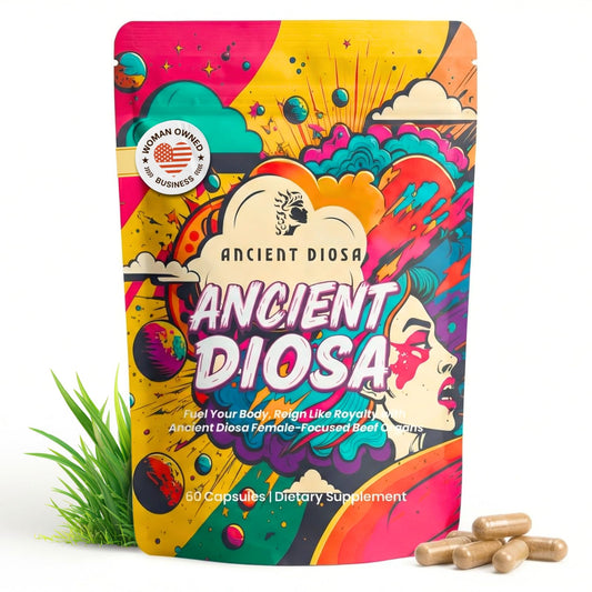 ANCIENT DIOSA Grass Fed Beef Liver Capsules - Female-Focused Organ Supplement with Liver, Heart, Ovary & Uterus - Supports Hormone Balance & Vitality, Whole Body Wellness - 60 Capsules ANCIENT DIOSABuy Supplements Australia