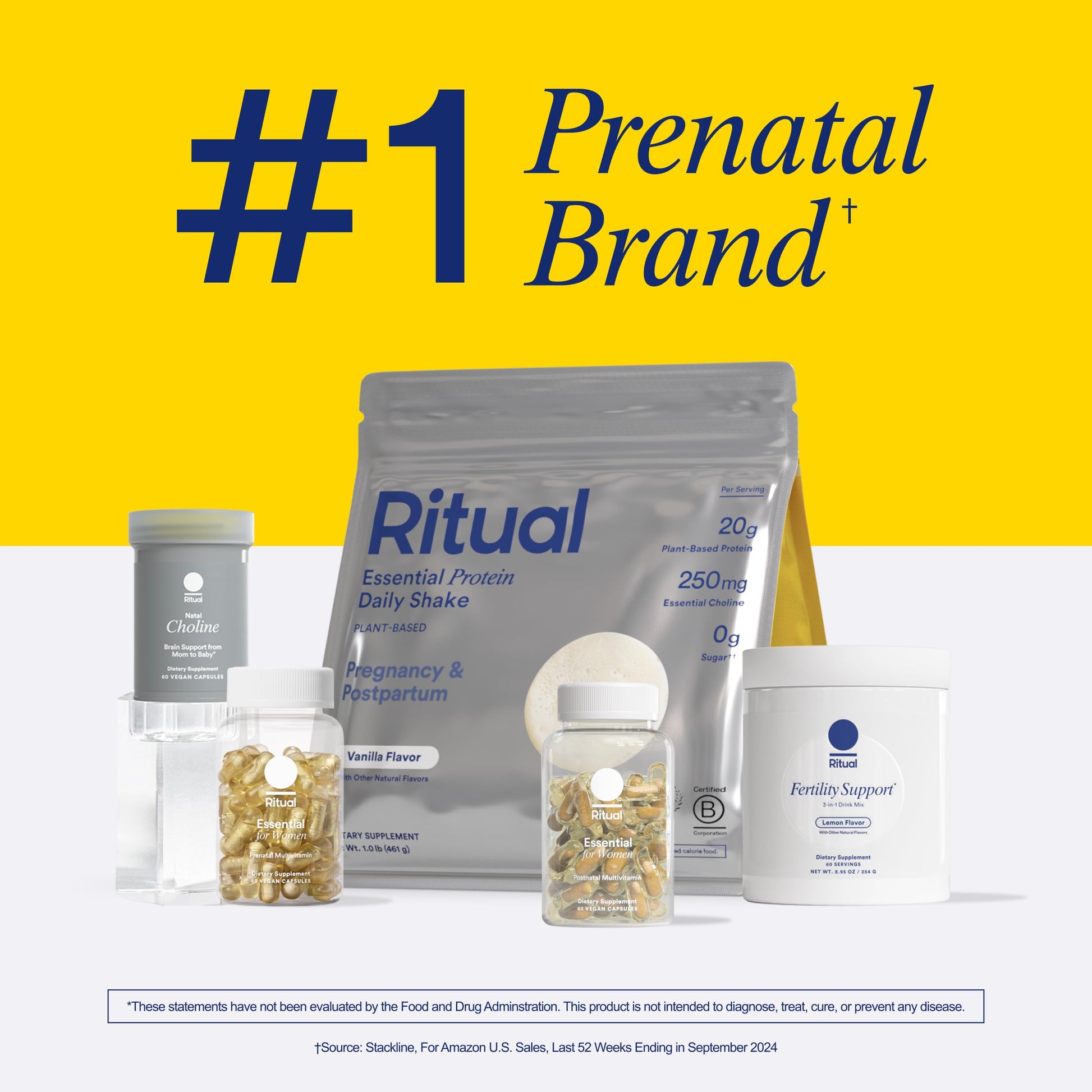 Ritual Pregnancy Relaxation Support Duo with Essential Prenatal Multivitamins to Support Pregnancy Nutrient Demands and Magnesium+ Drink Mix with Magnesium to Help Ease Leg Cramps During Pregnancy RitualBuy Supplements Australia