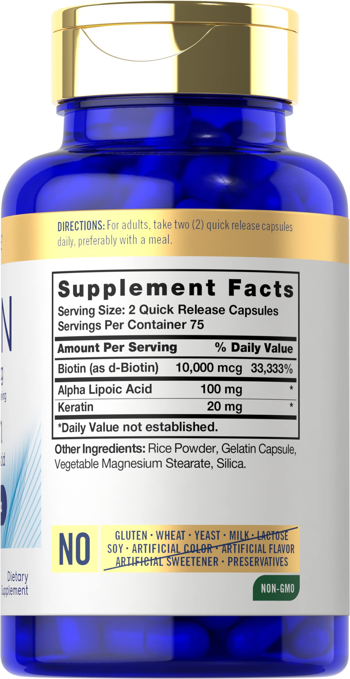 Carlyle Biotin 10000mcg | 150 Capsules | Beauty Formula with Keratin | Non-GMO, Gluten Free Supplement Carlyle buy supplements Au