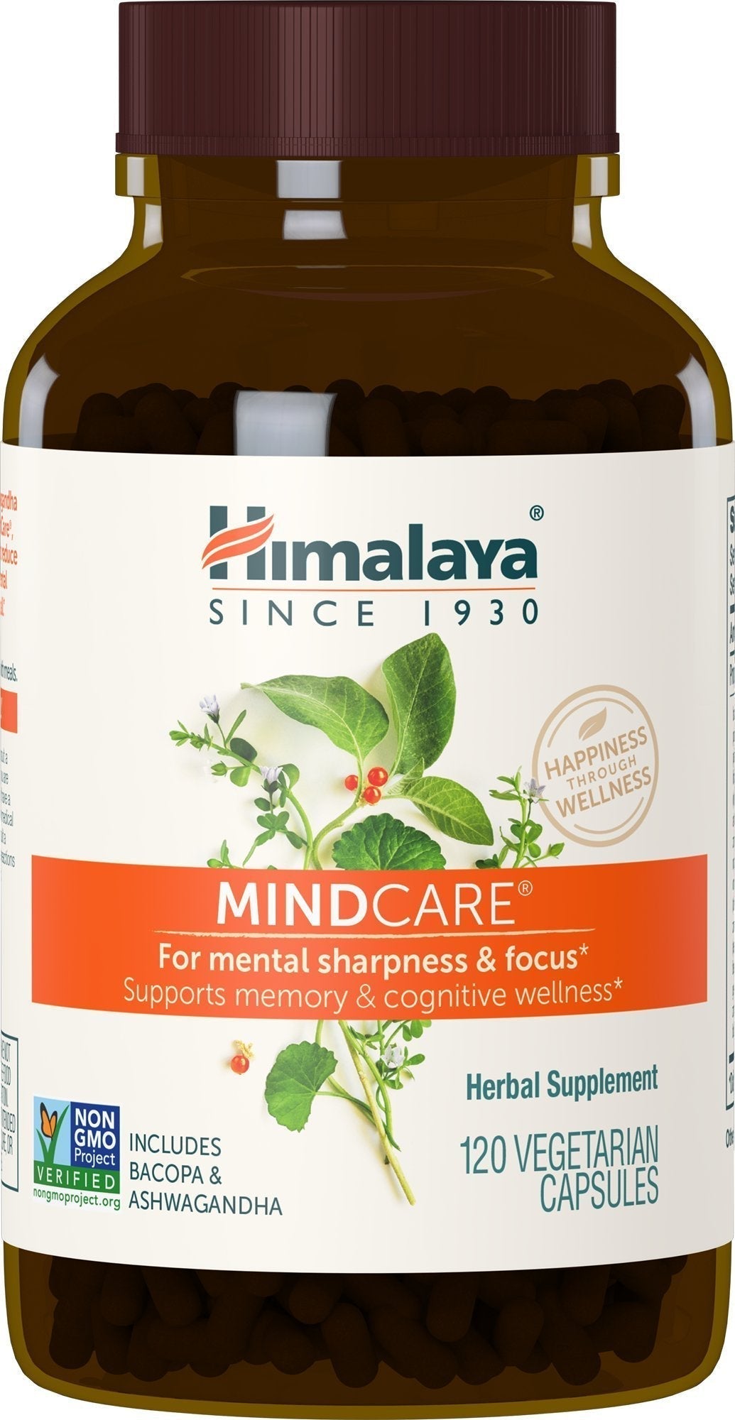 Himalaya MindCare, Nootropic Brain Supplement Booster for Mental Sharpness, Focus, Memory, and Cognitive Wellness, 1170 mg, 120 Capsules, 1 Month Supply HimalayaBuy Supplements Australia