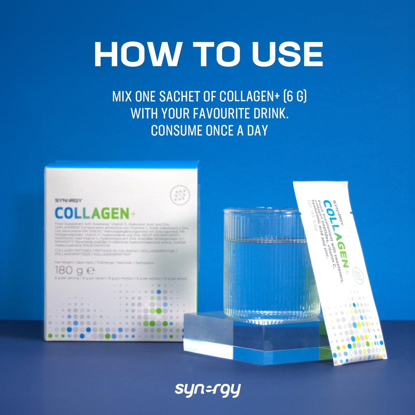 Synergy Worldwide Collagen+ 30 doses | 5810mg Collagen with Vitamin C, Hyaluronic Acid and Zinc Synergy WorldwideBuy Supplements Australia