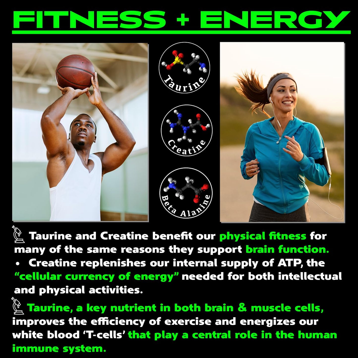 Vegan Brain & Body Boost: The Cherry On Top of A Plant-Based Lifestyle | Working Intelligence | Anti-Aging | Physical Fitness | Vegan Amino Acids - Creatine, Taurine & Beta Alanine | 40 Servings/300g Vegan Brain FoodBuy Supplements Australia