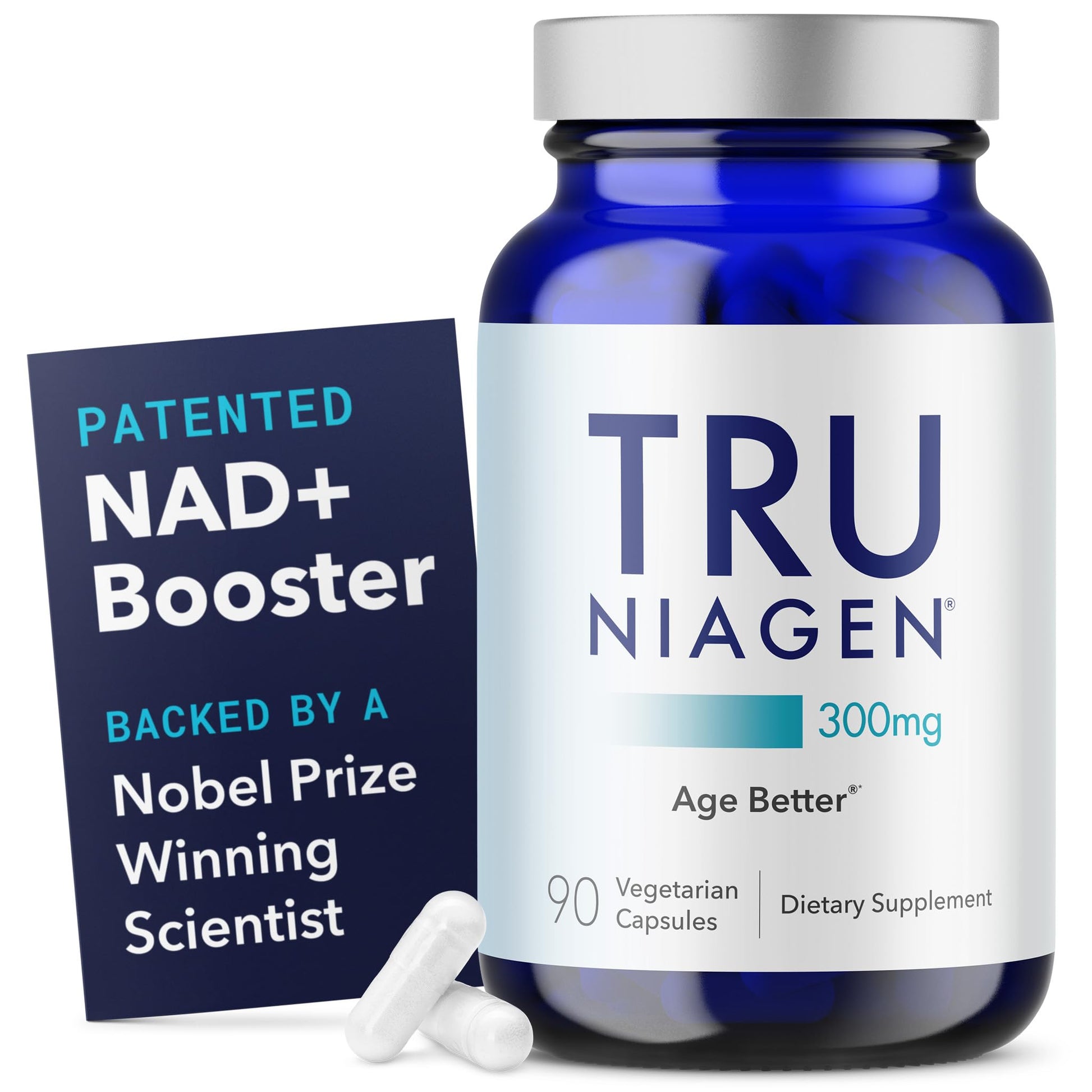 TRU NIAGEN Patented NAD Supplement for Brain Function, Anti Aging & Cell Regeneration, 300mg Niagen, 90 Servings | Supports Cellular Energy, Muscle | Nicotinamide Riboside (NR) Take 1 Daily | 1 Bottle TRU NIAGENBuy Supplements Australia