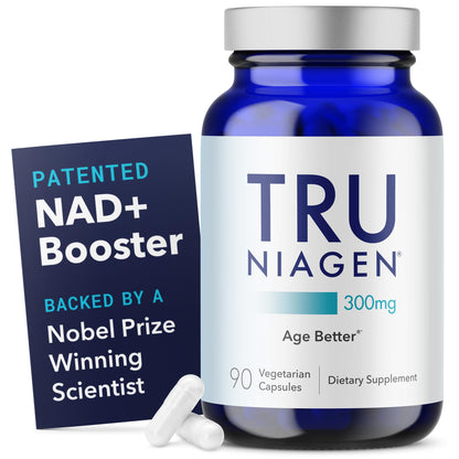 TRU NIAGEN Patented NAD Supplement for Brain Function, Anti Aging & Cell Regeneration, 300mg Niagen, 90 Servings | Supports Cellular Energy, Muscle | Nicotinamide Riboside (NR) Take 1 Daily | 1 Bottle TRU NIAGENBuy Supplements Australia