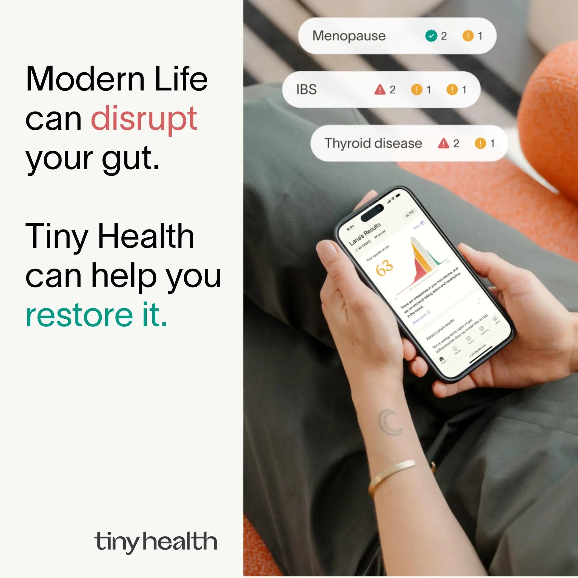 Tiny Health Gut Health Test Kit for Adults, Fast & Mess-Free, Home Test for Women and Men with Easy Ship-in Kit, 3-4 Weeks Results, Understand Biomarkers with Expert Insights Tiny HealthBuy Supplements Australia