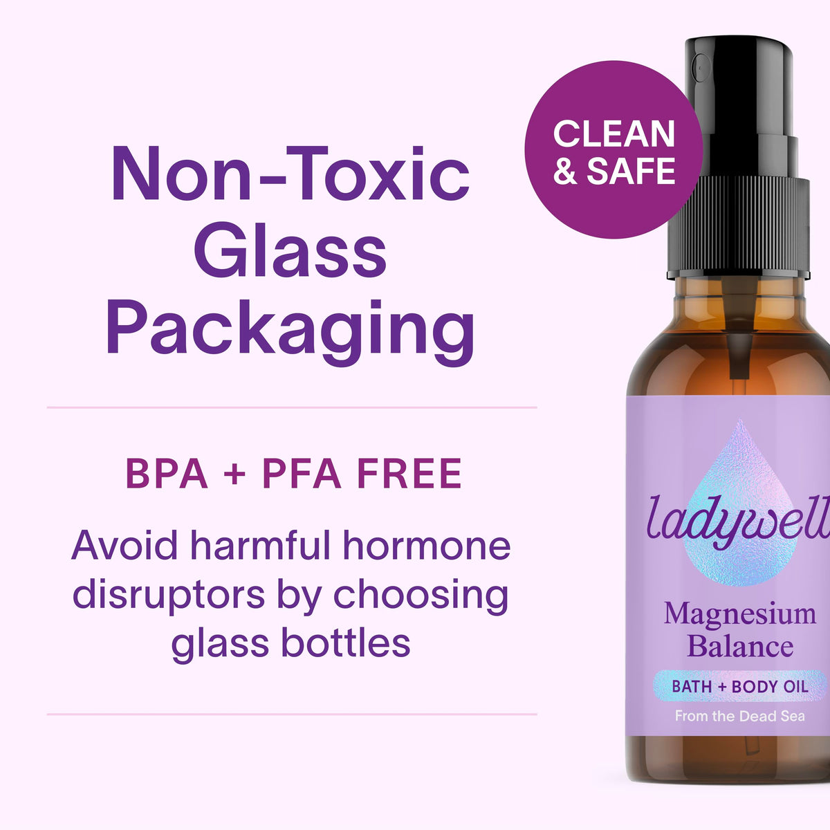 Ladywell Topical Magnesium Oil Spray | Mood, Cycle & Stress Support | PMS, PCOS, Fertility, Menopause, Hormone Balance, Cramps | Pure Magnesium Chloride, Science-Backed | Rapid Skin Absorption LadywellBuy Supplements Australia