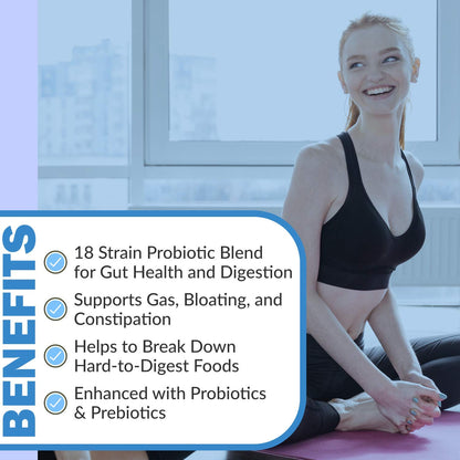 Instant Digest Complete 2-in-1 Probiotic Digestive Enzymes, 60 Capsules Instant BrandsBuy Supplements Australia