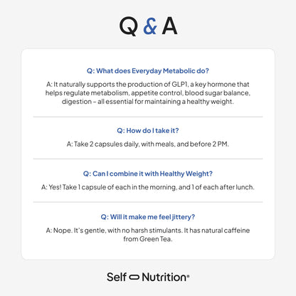 SELF NUTRITION Natural Supplement for Women – Third-Party Tested - Metabolism & Appetite Support with Berberine, Green Tea, Cinnamon & Resveratrol
