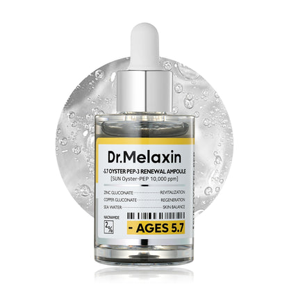 Dr.Melaxin Oyster Pep3 Renewal Ampoule for Plumping, Anti Aging, Hydrating Face | Visibly Smooth and Glowy Skin, Korean Skincare, 1.01 fl oz(30ml) Dr.Melaxin buy supplements Au