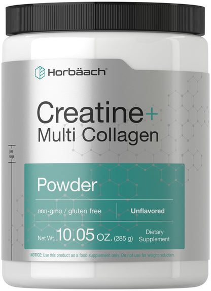 Horbäach Creatine Monohydrate Powder | with Collagen and L-Taurine | 10.05 oz | Unflavored | for Women and Men | Non-GMO, Gluten Free HorbäachBuy Supplements Australia