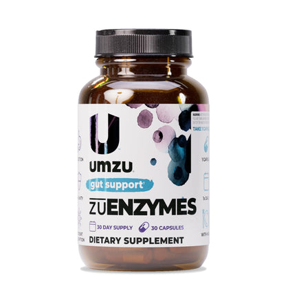 UMZU zuEnzymes Digestive Support Supplement, (30 Day Supply) – 21 Enzyme Blend with Lipase Protease & Amylase – Digestive Enzymes for Gut Health & Probiotic Daily