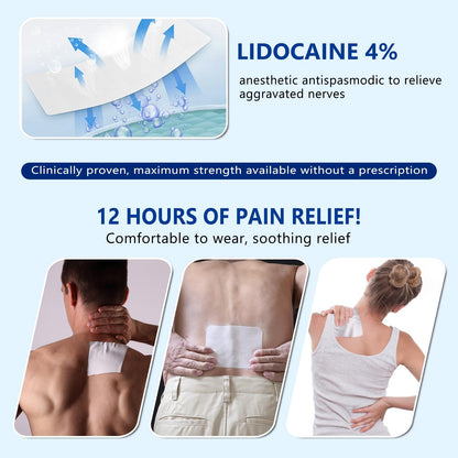 KIbabyDI Professional Lidocaine Pain Relief Patches - 20 Count | 4% Medicated Gel Patches for Targeted Joint & Muscle Comfort | Long-Lasting 12-Hour Relief, Ultra-Flexible Design -lb265 KIbabyDIBuy Supplements Australia