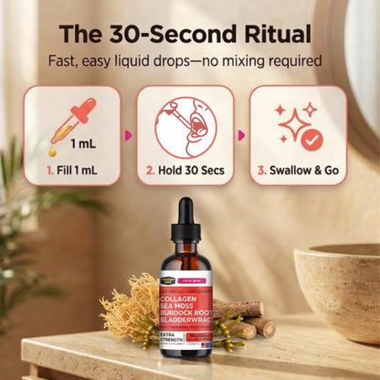 Collagen Mojo - Liquid Collagen with Irish Sea Moss for Women & Men - Collagen Peptides Drops with Burdock Root & Bladderwrack - Hair, Skin, Nails, Joint & Weight Management - 100,000mcg, 2 Oz Collagen Mojo buy supplements Au