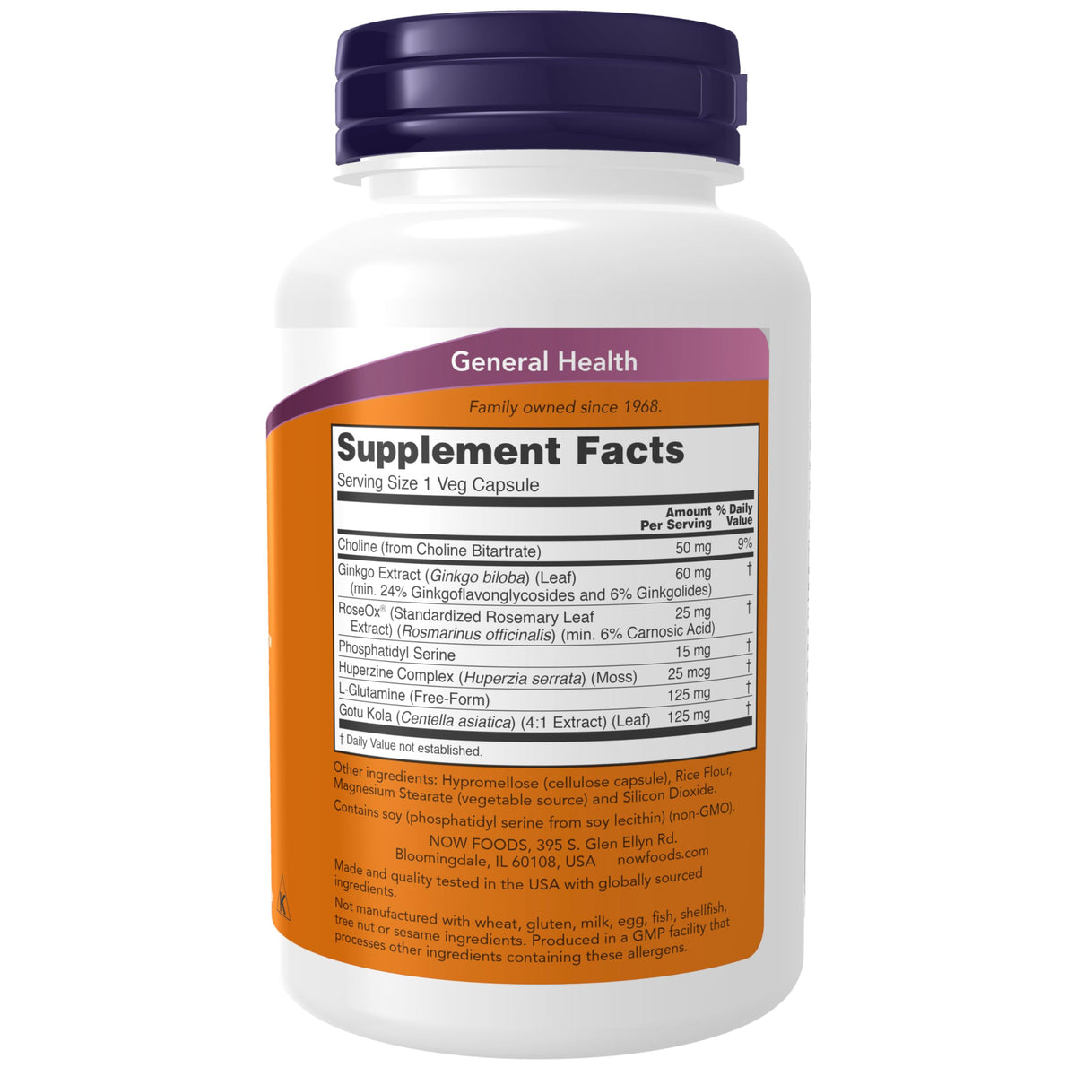 NOW Foods Supplements, Brain Elevate™, Featuring Ginkgo Biloba, RoseOx® and Phosphatidyl Serine, 120 Veg Capsules NOW FoodsBuy Supplements Australia