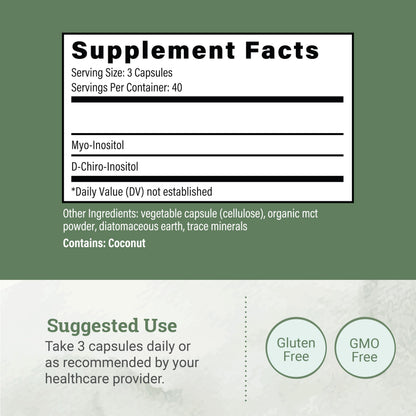Earth Harmony Myo-Inositol & D-Chiro Inositol Supplement for Women, Ovarian & Hormone Balance for Women - Supports Normal Cycles, Fertility Supplement (120 Capsules) Earth Harmony NaturalsBuy Supplements Australia