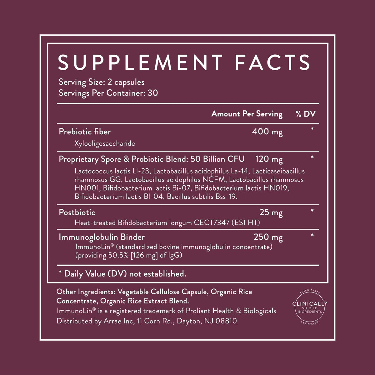 Arrae Tribiotic, Probiotics for Women, Support for Vaginal pH Balance, Gut, Immune, and Feminine Health, Prebiotics,