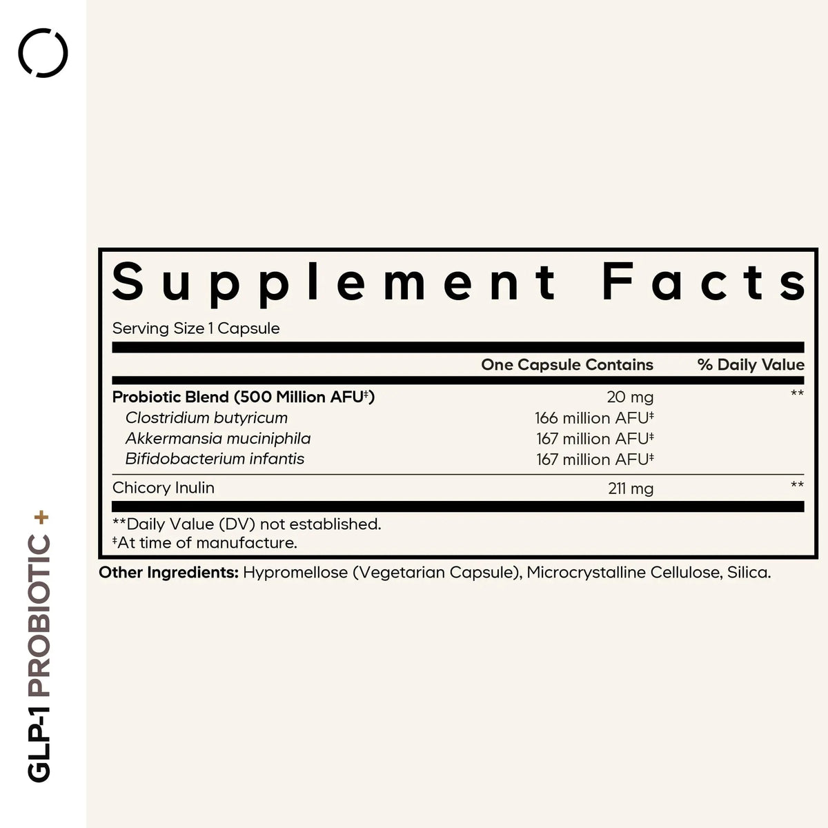 Codeage GLP-1 Probiotic+ - Live Probiotics Akkermansia, Clostridium, Bifidobacterium, Chicory Inulin Probiotic, Prebiotics & Postbiotics Supplement - 500 Million AFU, 3-Month Supply - 90 Capsules CodeageBuy Supplements Australia