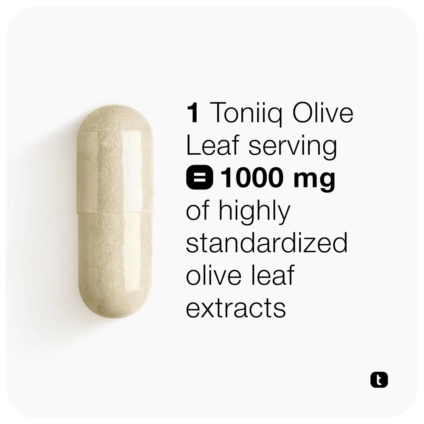 Toniiq 46,620 mg Olive Leaf Extract Complex – with 85% Oleanolic Acid, 50% Oleuropein & 20% Hydroxytyrosol - 50:1 Extract Ratio – 1000mg Extract Per Serving – Third-Party Tested – 120 Capsules Toniiq buy supplements Au