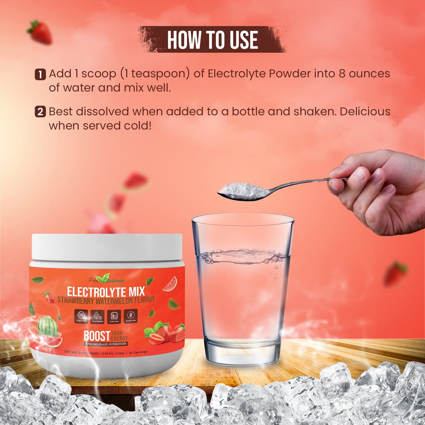Electrolyte Powder - Refreshing Workout Recovery Electrolytes, Sugar Free, Gluten Free Pride Naturals, IncBuy Supplements Australia