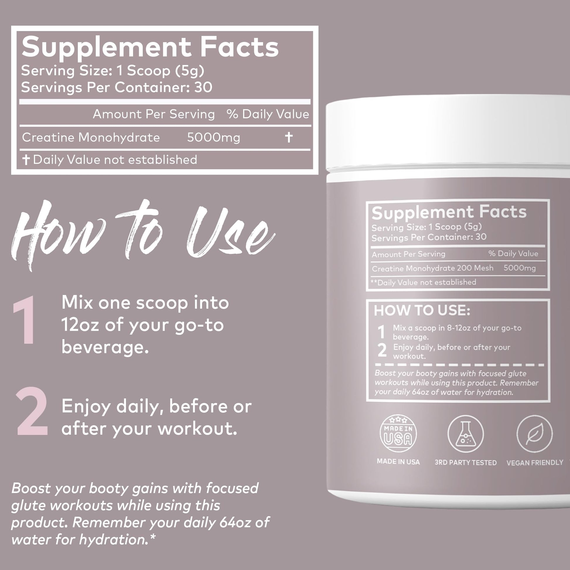 IsoSensuals Curve Bum Building Creatine - Micronized 200 Mesh for Smooth Muscle IsoSensualsBuy Supplements Australia