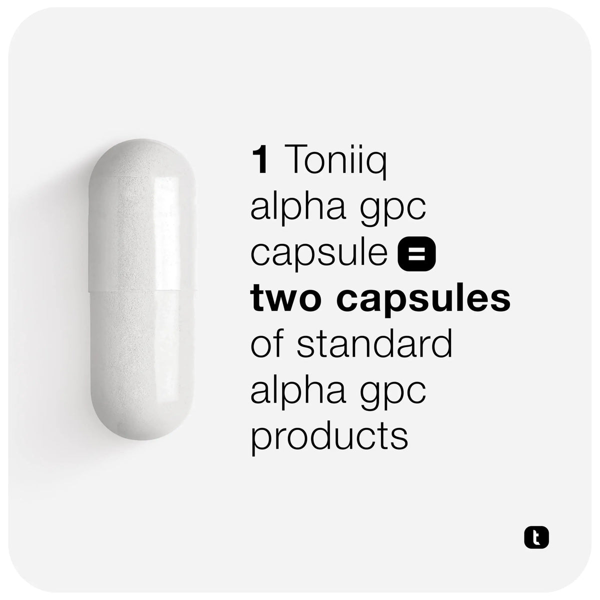 Toniiq Ultra High Purity Alpha GPC Capsules - 600mg Concentrated Formula - 90%+ Highly Purified and Bioavailable Nootropic - 120 Capsules Alpha GPC Supplement Toniiq buy supplements Au
