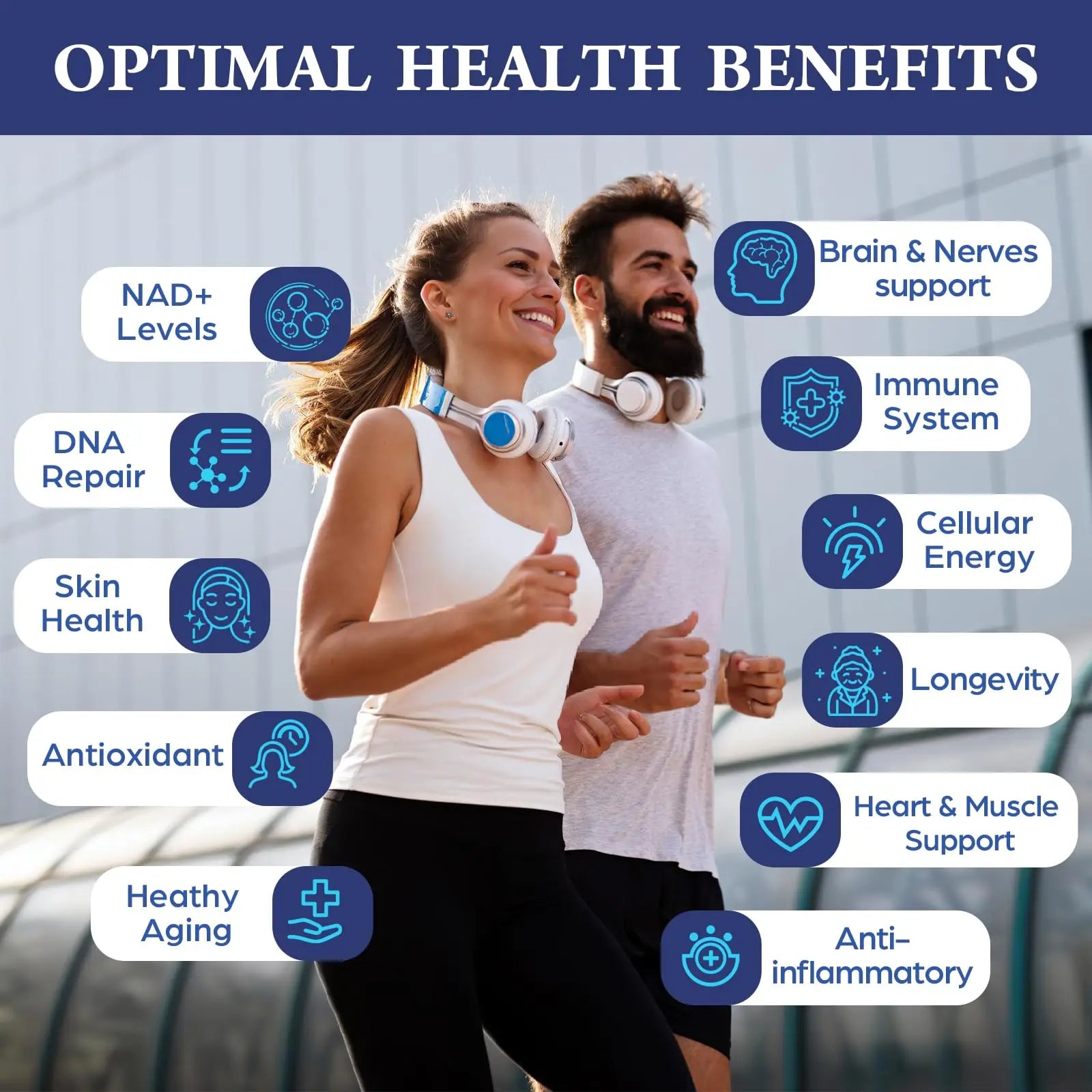 Nokuba NAD Supplement - NMNH Alternative with Trigonelline HCL 500mg & Resveratrol - NAD+ Precursors Plant Extraction - Support Cellular Energy & Healthy Aging & Brain for Women & Men - 90 Capsules NokubaBuy Supplements Australia