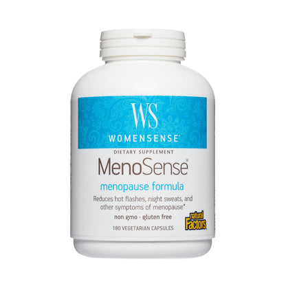 Natural Factors WomenSense MenoSense - Dietary Supplement with Black Cohosh, Chasteberry & Dong Quai - Menopause & Perimenopause Support Supplement - 180 Vegetarian Capsules (90 Servings) Natural FactorsBuy Supplements Australia