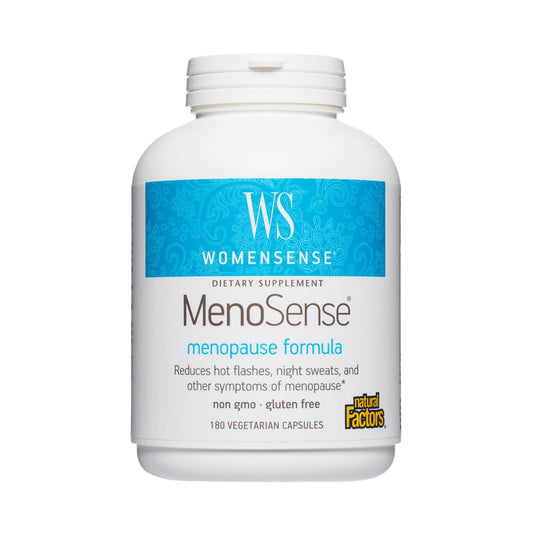 Natural Factors WomenSense MenoSense - Dietary Supplement with Black Cohosh, Chasteberry & Dong Quai - Menopause & Perimenopause Support Supplement - 180 Vegetarian Capsules (90 Servings) Natural FactorsBuy Supplements Australia
