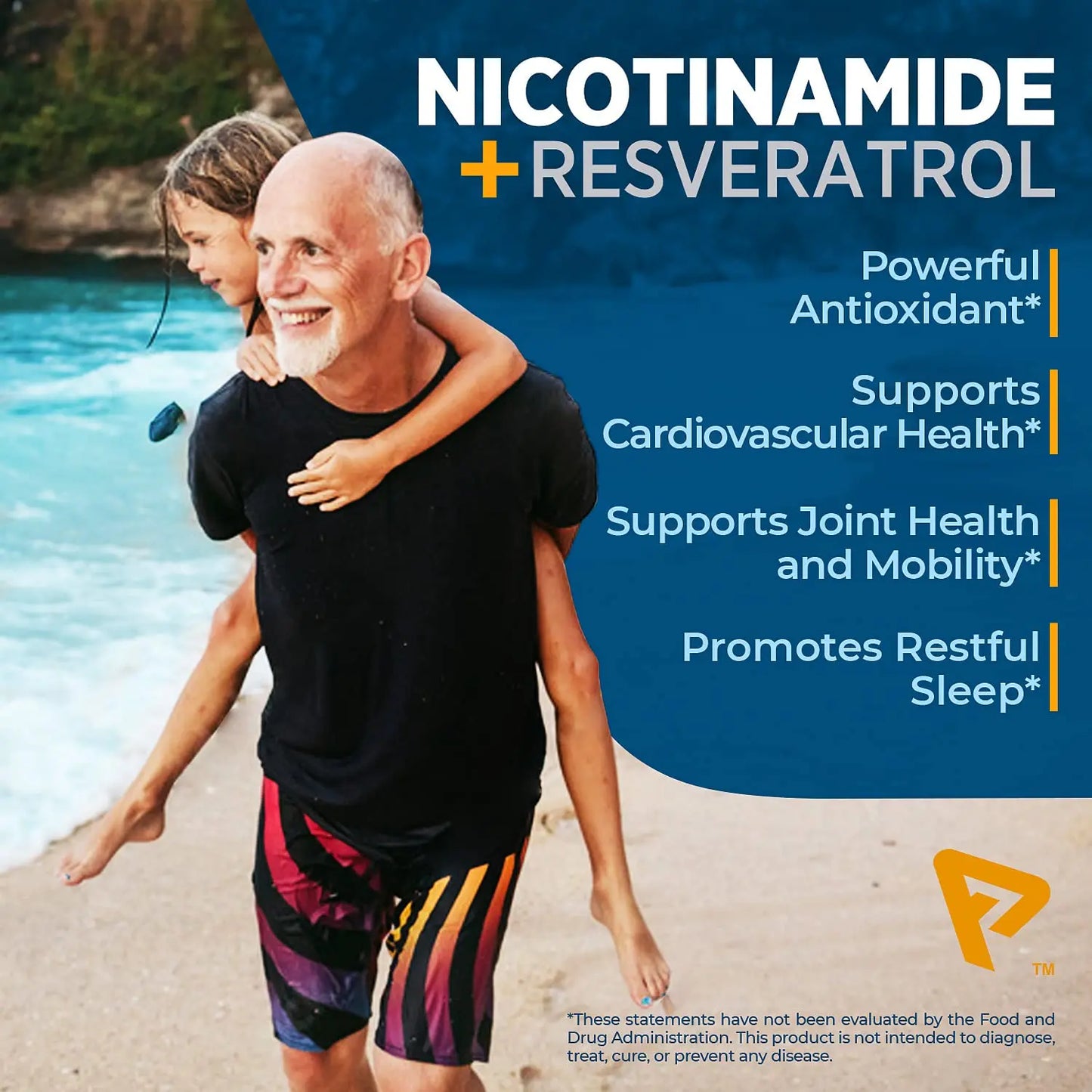 Nicotinamide 500 mg with Resveratrol 100 mg 120 Veggie Capsules - Non-GMO Vitamin B3, Supports Metabolic Health, NAD+, Skin Cell & Mitochondrial Energy Production. Made in USA for Men and Women Prime FormulasBuy Supplements Australia