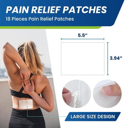 Sumifun Lidocaine Pain Relief Patches - Fast, Targeted Therapy Simple Backache, Soreness, Sprain, Joint Pain with Maximum Strength 4% Lidocaine and 1% Menthol (Large, Count, 25) SumifunBuy Supplements Australia